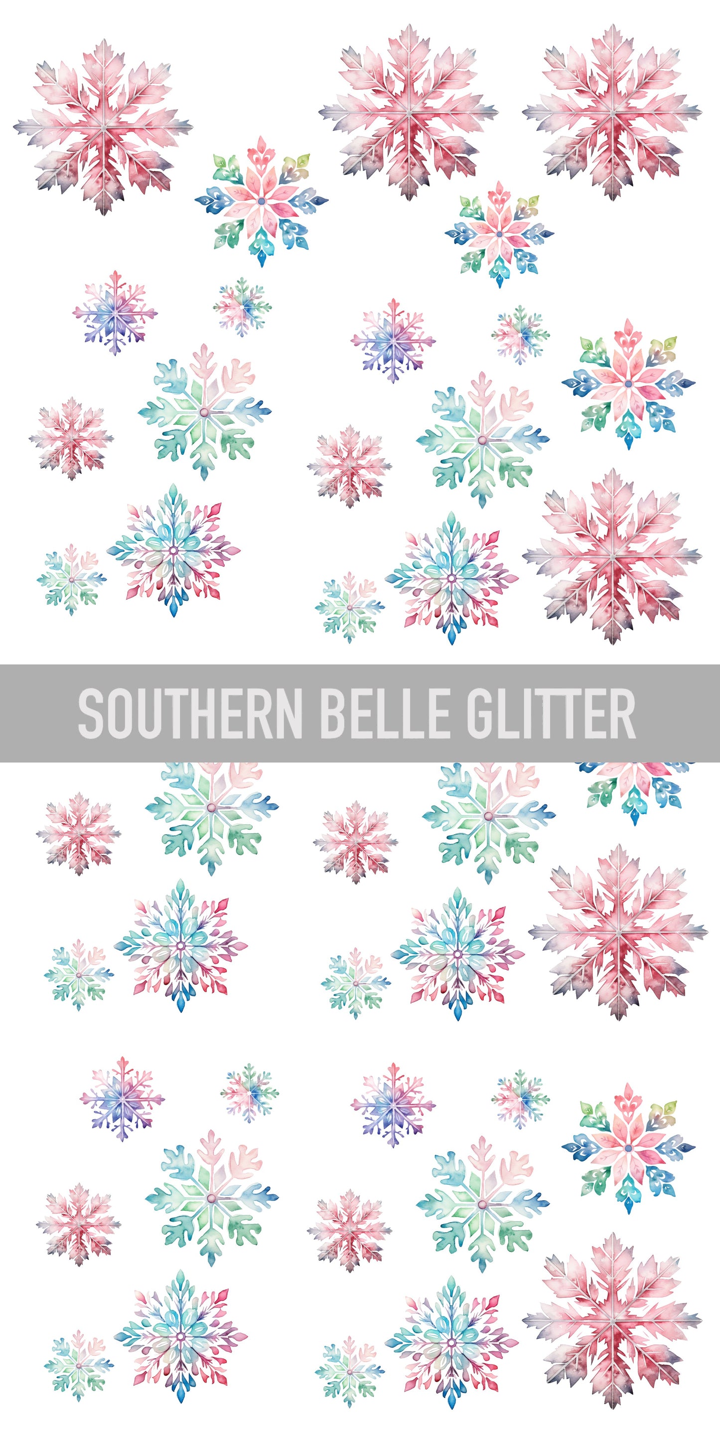 Pastel Snowflakes