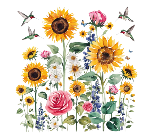 Sunflowers & Butterflies