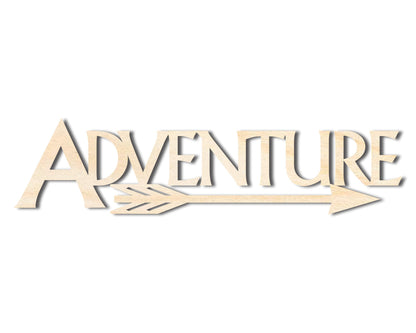 Unfinished Wood Adventure Shape - Word Craft - up to 46"