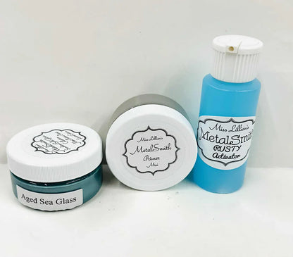 Southern Belle Glitter MetalSmith Mini Sampler- Aged Sea Glass
