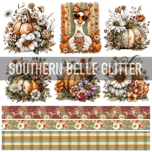 Fall Floral Pumpkin