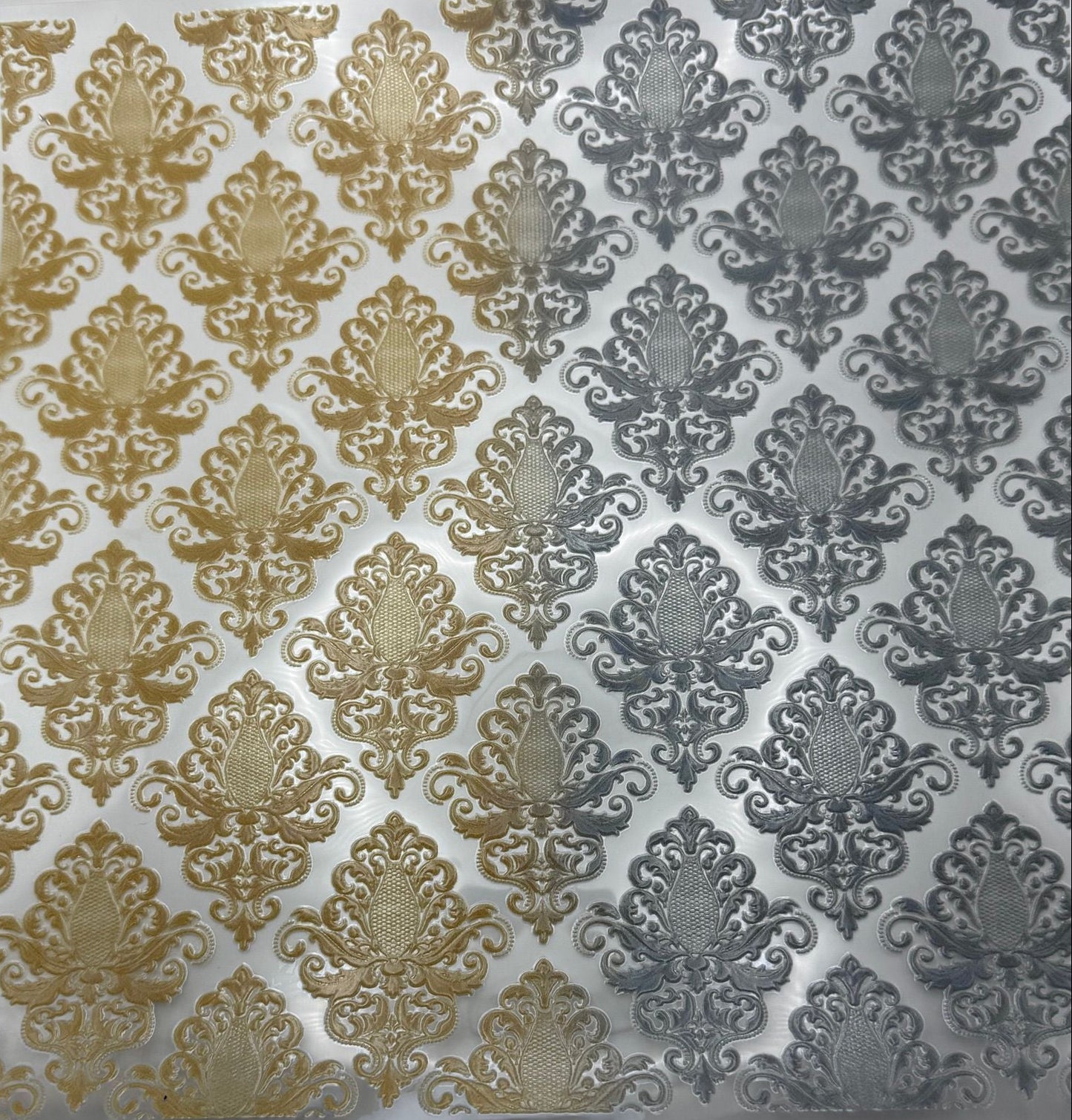 Two Tone Holographic Damask