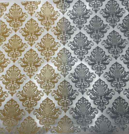 Two Tone Holographic Damask