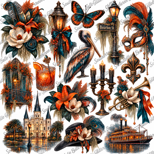 Bourbon Street Ember – UVDTF Accent Sheet