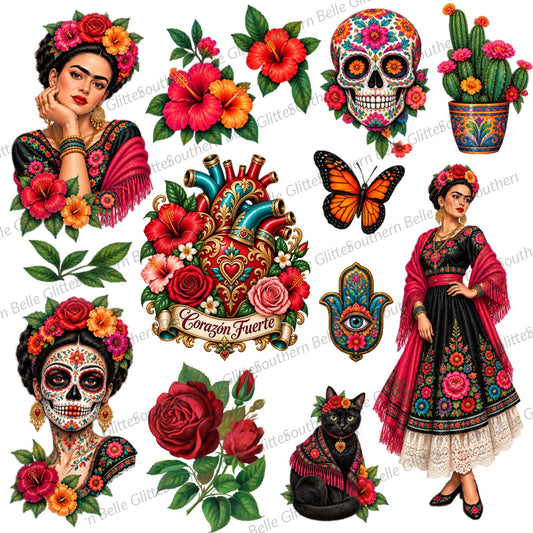 Frida Kahlo 1 – 10 × 10 UVDTF