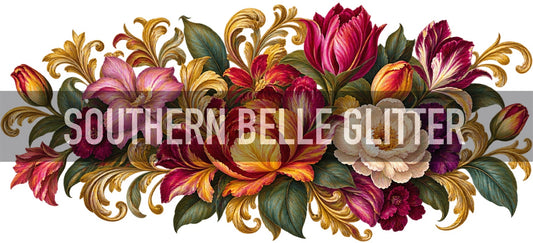 Gilded Fuchsia - The Fancy Pelican by Lauren E 40oz UVDTF Wrap