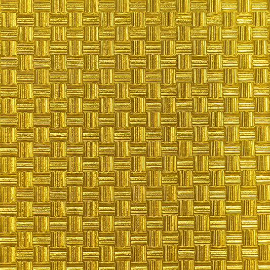 Luxe Lattice gold metallic basket weave foil