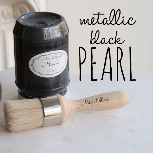 Miss Lillian's Metallic Paint-Black Pearl