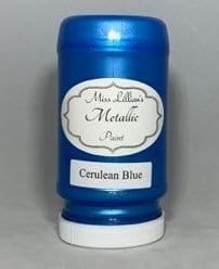 Miss Lillian's Metallic Paint - Cerulean Blue