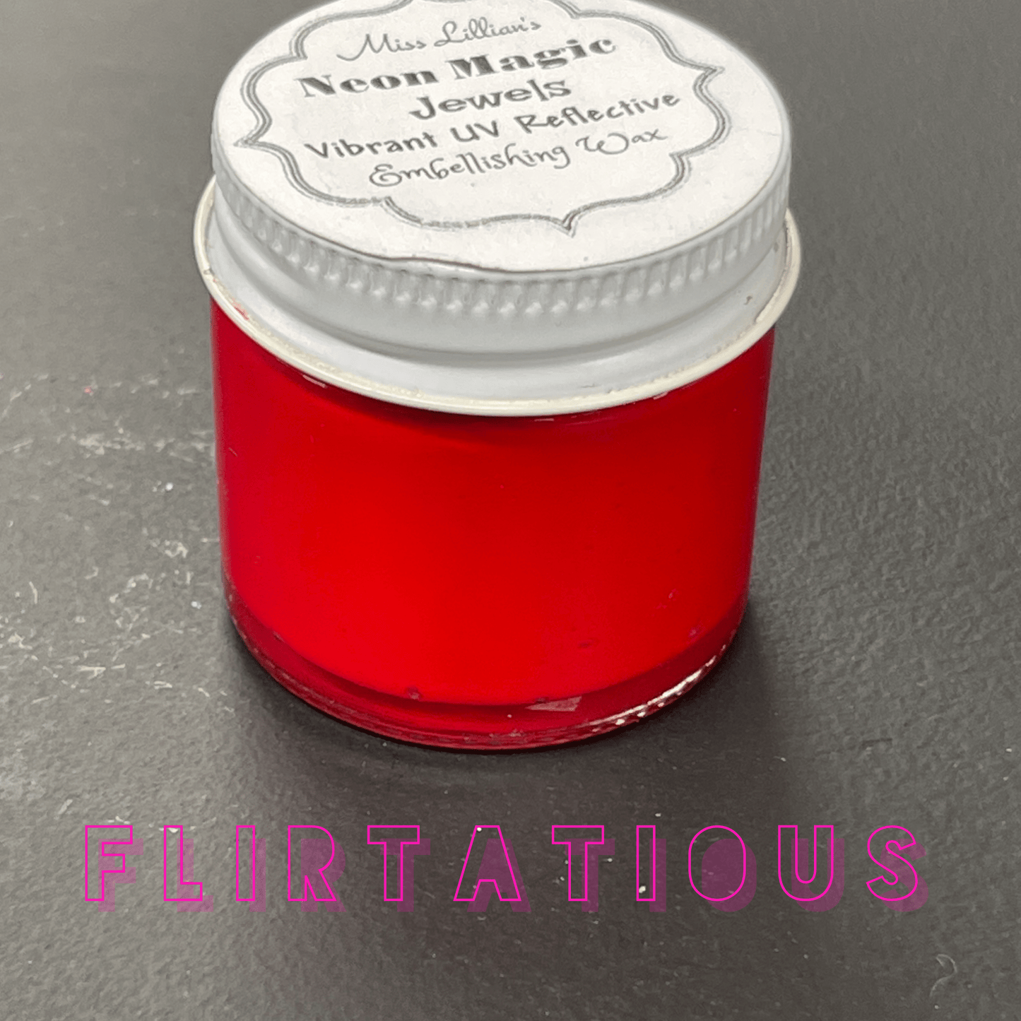 FLIRTACIOUS-NEON Gilding Wax Jewels (Flamingo Pink)