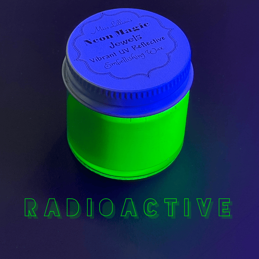 RADIOACTIVE-NEON Gilding Wax Jewels (electric green)