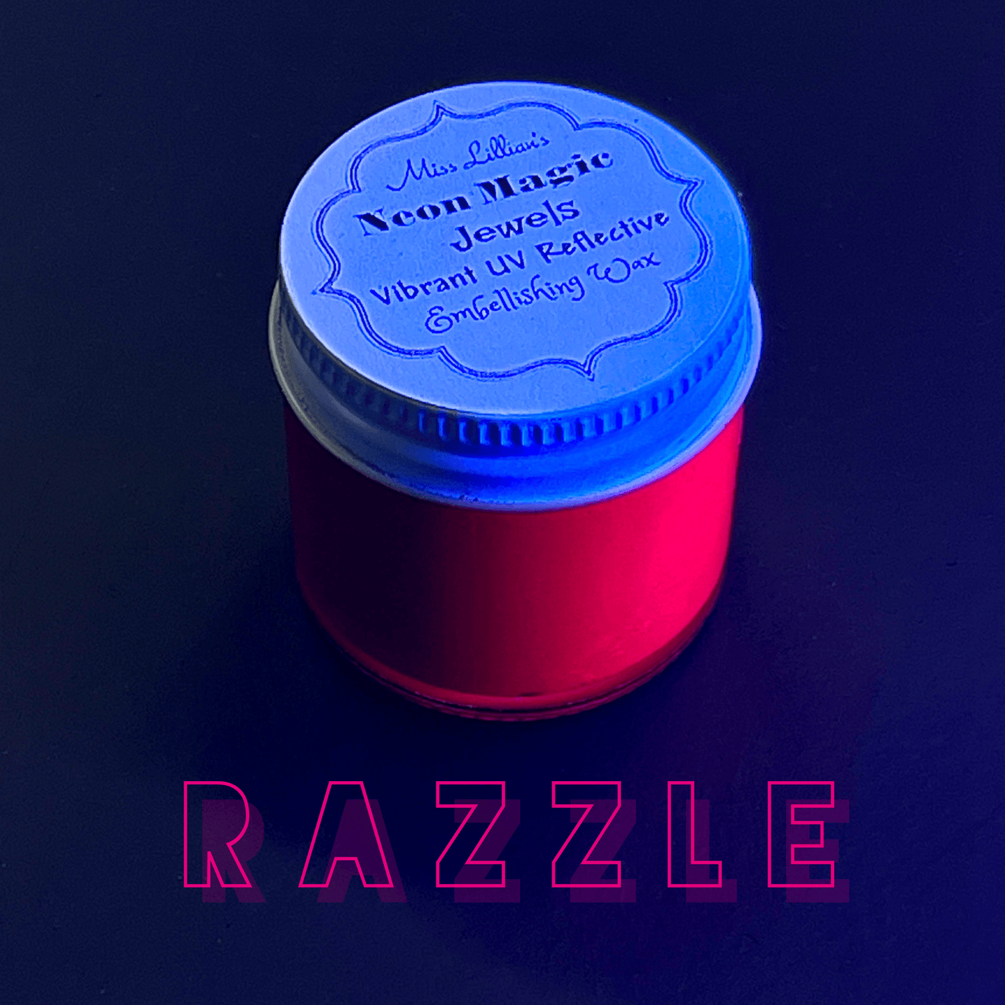 RAZZLE-NEON Gilding Wax Jewels (Deep Pink)