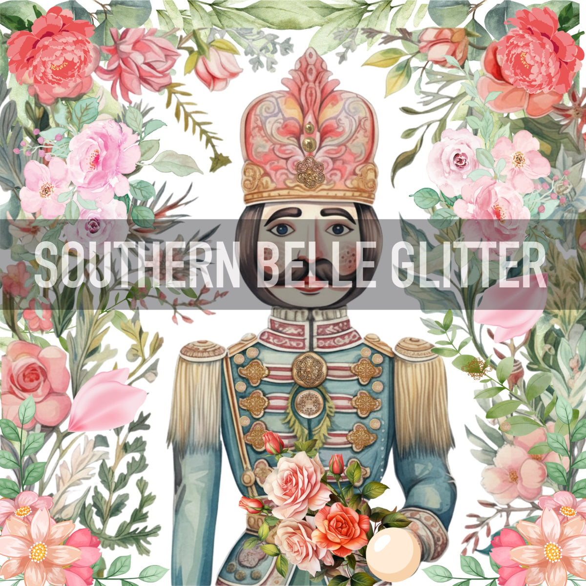 Rose Garden Nutcracker 10x10 UVDTF