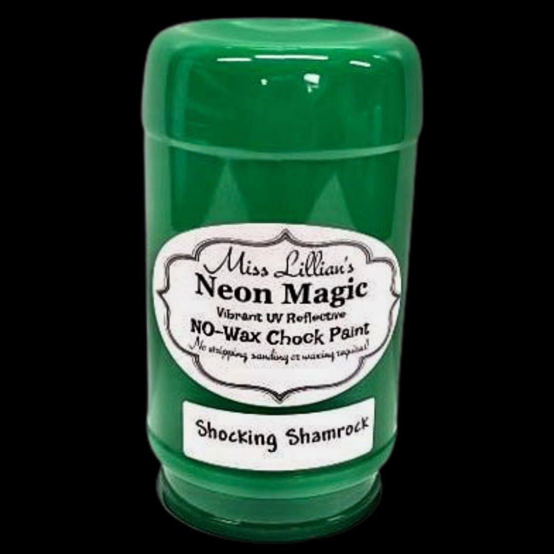 SHOCKING SHAMROCK-NEON No Wax Chock Paint (Kelly Green)