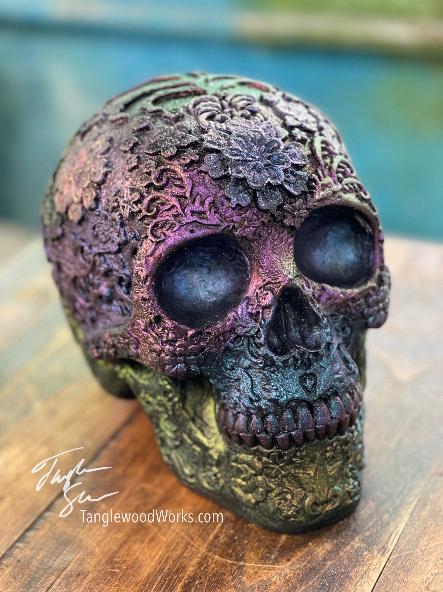 Color shifting Sugar Skulls