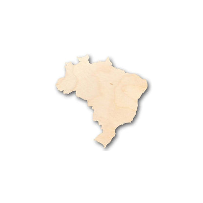 Unfinished Wood Brazil Shape - Country - Craft - up to 46" DIY