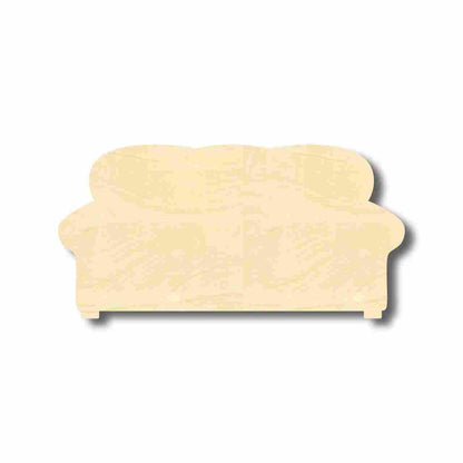 Unfinished Wood Couch Shape - Home - Craft - up to 46" DIY