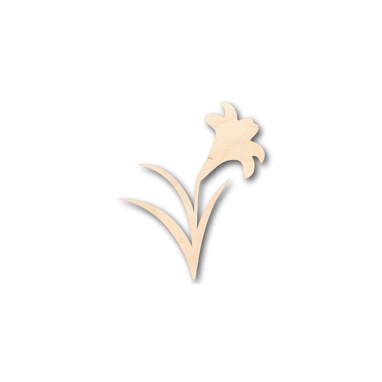 Unfinished Wood Craft Easter Lily Shape - Easter Flower - Craft up to 46" DIY