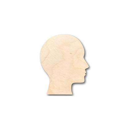 Unfinished Wood Human Head Shape - Craft - up to 46" DIY