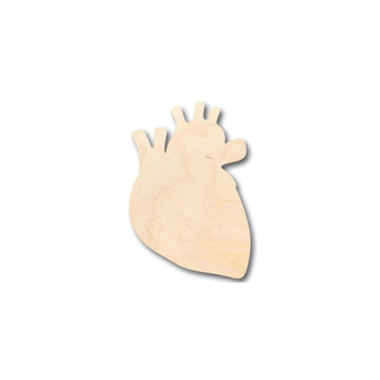 Unfinished Wood Human Heart Shape - Craft - up to 46" DIY
