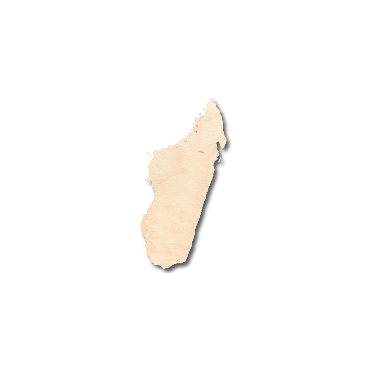Unfinished Wood Madagascar Shape - Country - Craft - up to 46" DIY