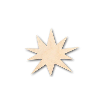 Unfinished Wood Starburst Explosion Shape - Space - Nursery - Craft - up to 46" DIY