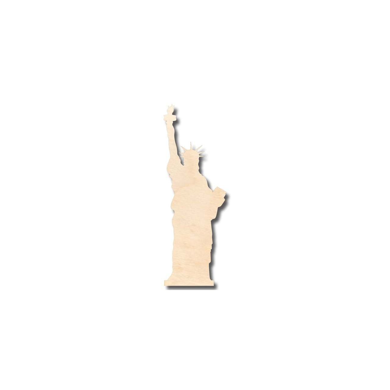 Unfinished Wood Statue of Liberty - New York City - Craft - up to 46" DIY