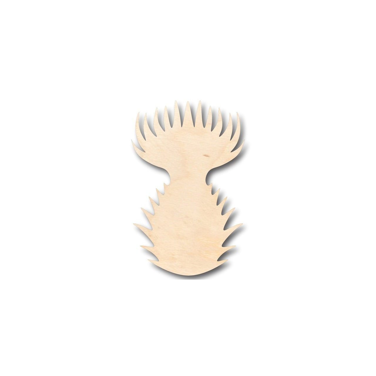 Unfinished Wood Thistle Shape - Spring - Flower - Craft - up to 46" DIY