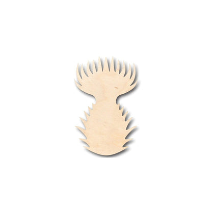 Unfinished Wood Thistle Shape - Spring - Flower - Craft - up to 46" DIY