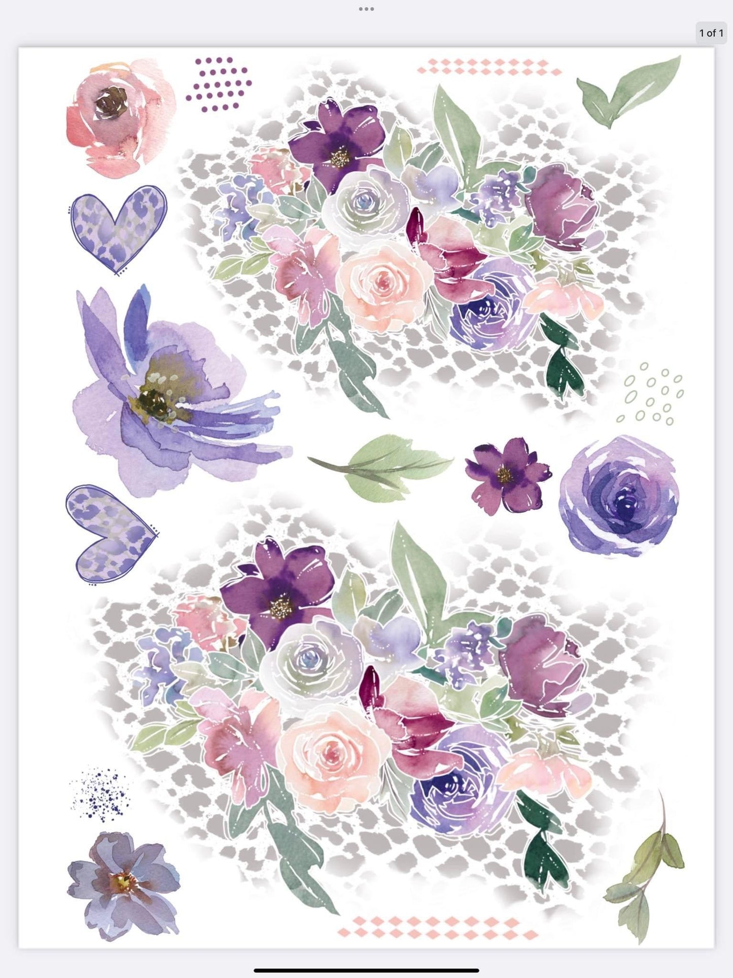 Glamour Tribe Purple Florals