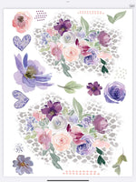 Load image into Gallery viewer, Glamour Tribe Purple Florals
