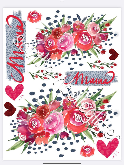 Glamour Tribe Red Florals