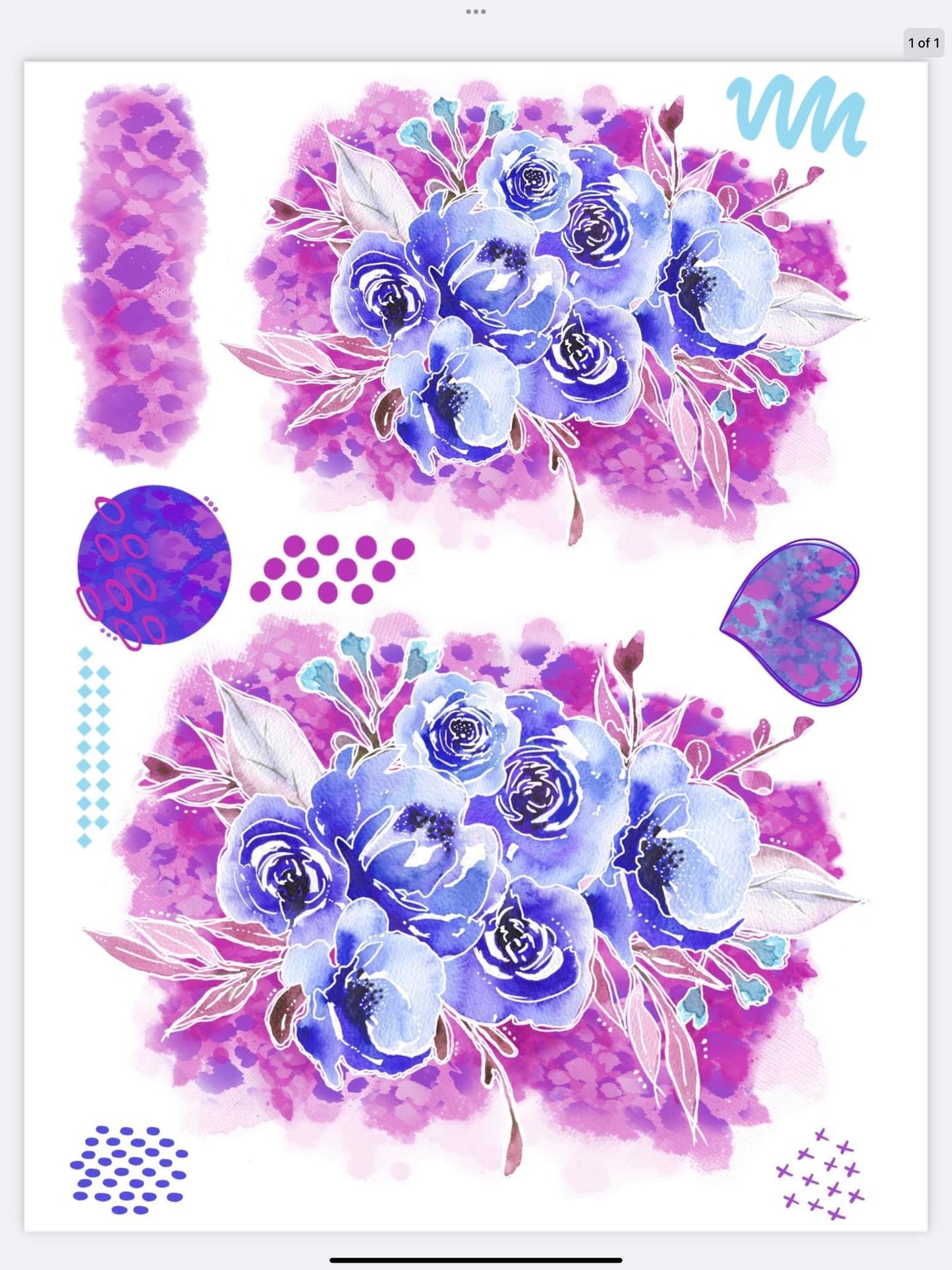 Glamour Tribe Purple Florals