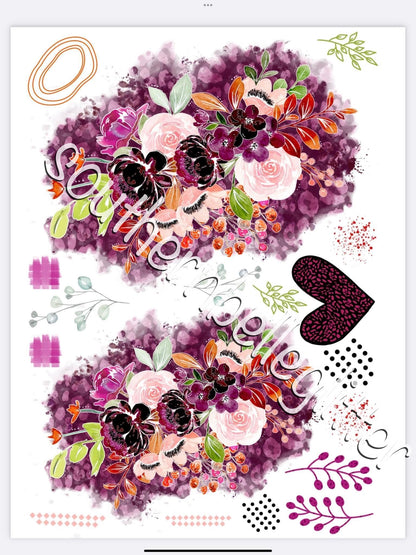 Glamour Tribe Red Florals