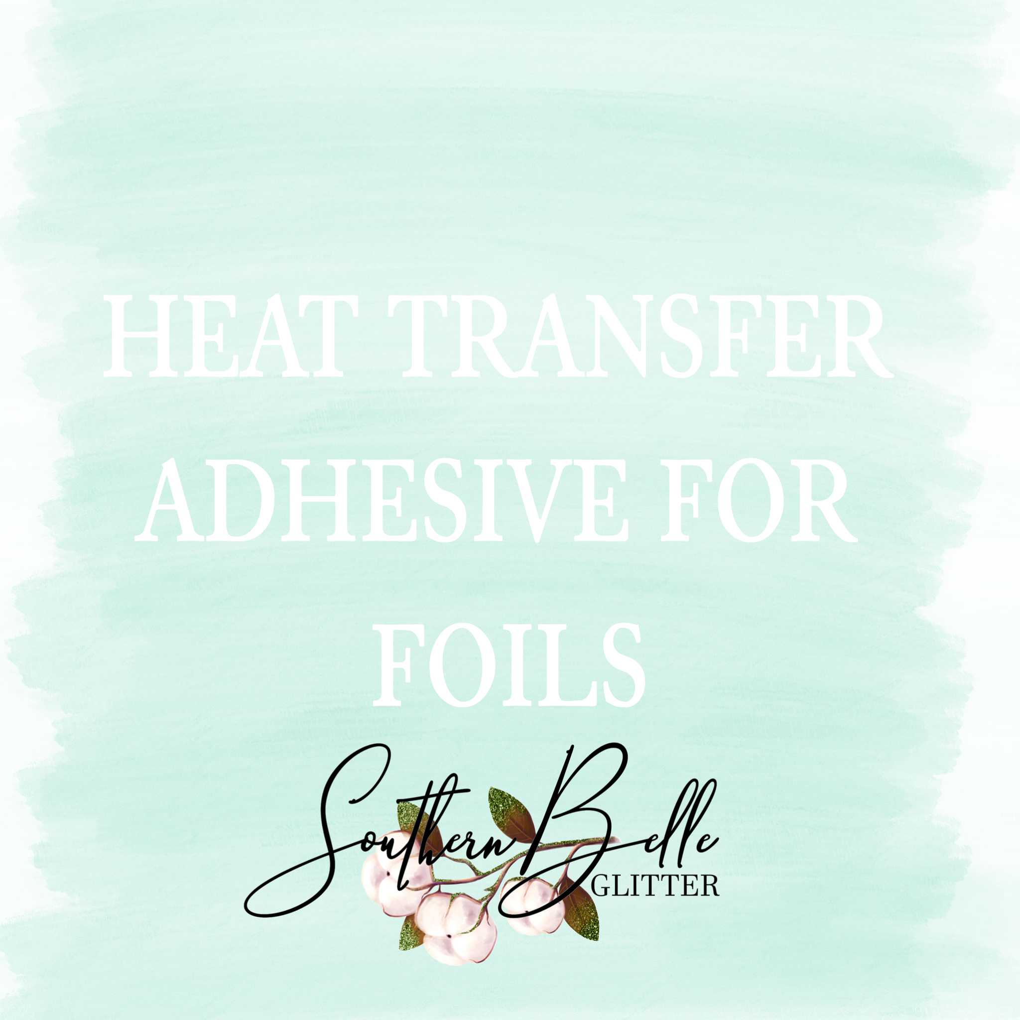 Heat Transfer Clear Adhesive for foil
